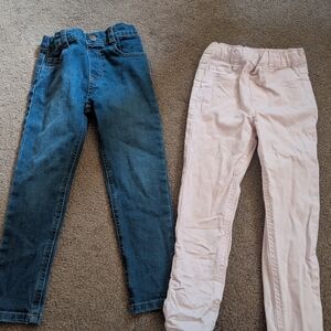 Garanimals Dark Blue Denim Jeans & Light Pink Pants - 2 Pack